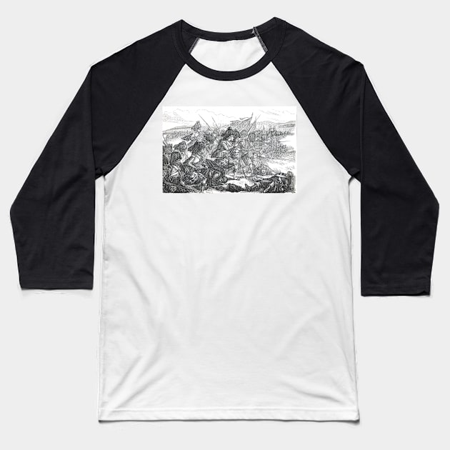 Advance of the Highlanders at the battle of Alma, Crimean War, 1854 Baseball T-Shirt by artfromthepast